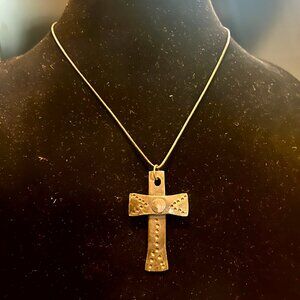 Iron cross necklace